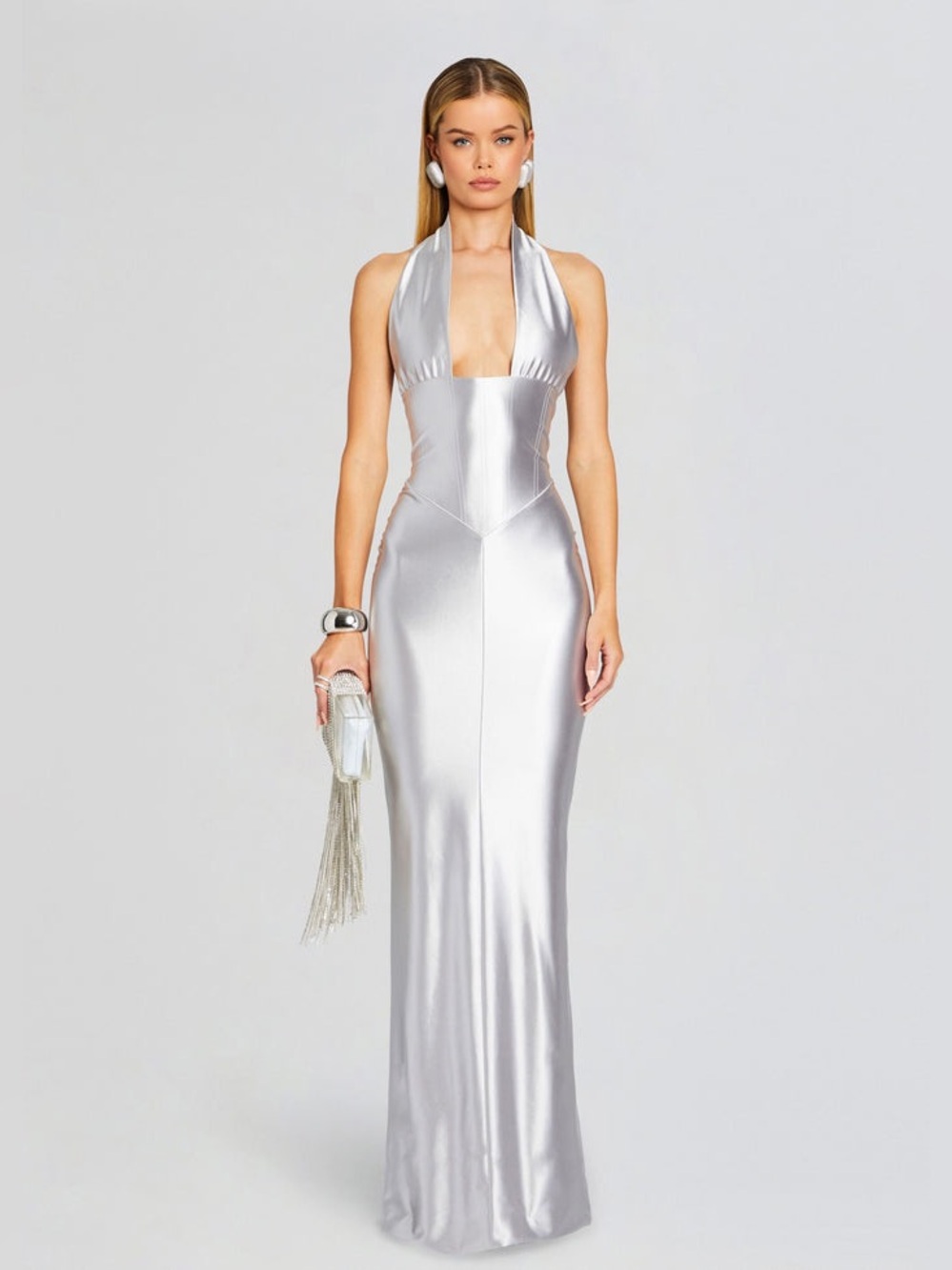 Retrofete Silver Charity Dress